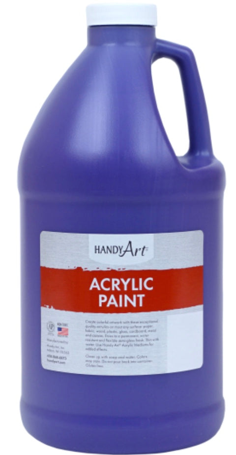 Koltose by Mash blue acrylic paint, 2 liter artist quality acrylic paint,  over a 1/2 gallon bulk acrylic paint with pump included, large acry